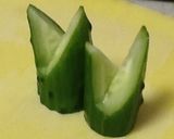 おしゃれなキュウリの切り方作り方4写真