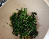 ほうれん草の小えび(あみエビ)和え作り方3写真