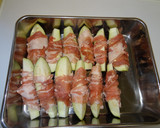 早うま　生姜焼き風なすの豚小間巻き作り方1写真