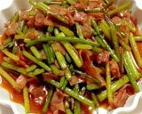 にんにくの芽とベーコンの甘辛炒め作り方3写真