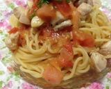 鶏肉とトマトのパスタ作り方4写真