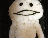 白なめこのキャラ弁作り方1写真