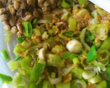 油揚げ（厚揚げ）のネギ味噌納豆挟み焼き作り方2写真