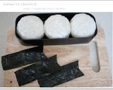 簡単キャラ弁＊運動会に♪順位旗おにぎり作り方1写真