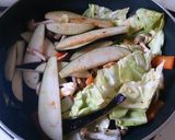 ✽春雨野菜と塩昆布のピリっと炒め✽作り方4写真