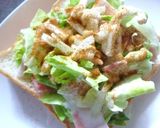キャベツ×ベーコンのカレー風味トースト作り方5写真