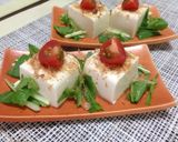 水菜と豆腐 ケーキ風サラダ冷や奴作り方4写真