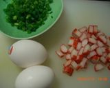 カニ風味チャーハン~♪作り方1写真