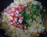 カニ風味チャーハン~♪作り方5写真