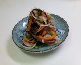 鰹たたきと新玉ねぎの塩こんぶ和え作り方2写真