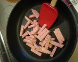 小松菜とスパムの炒め煮作り方1写真