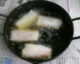 簡単☆長ねぎとチャーシューの春巻き作り方3写真
