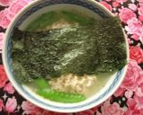 サッポロ一番塩ラーメンで、とろろラーメン作り方3写真