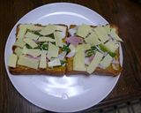 新たまねぎのカレーマヨトースト♪作り方4写真