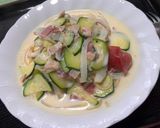 ズッキーのクリームパスタ作り方7写真