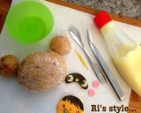 キャラ弁＆デコ弁‼たぬきガール作り方4写真