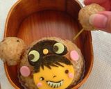 キャラ弁＆デコ弁‼たぬきガール作り方5写真