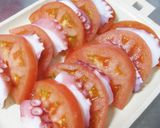 タコとトマトのカルパッチョ*梅塩昆布ドレ作り方6写真