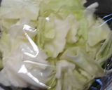 キャベツの粒辛子入りナムル作り方1写真