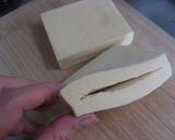 残りを利用☆ハンバーグ詰め高野豆腐の煮物作り方1写真