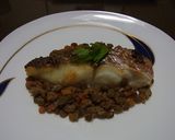 　魚のグリル　レンズ豆添え作り方5写真