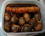 おせち●ウズラとネギの肉巻き・南蛮漬け●作り方5写真