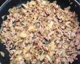 お弁当用に簡単♪汁もれしないひき肉丼作り方1写真