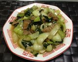 食をそそる！チンゲン菜の青菜炒め作り方6写真