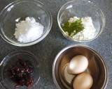抹茶と小倉の蒸しケーキ♪作り方1写真