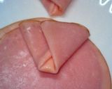 お弁当用！薄切りハムのマヨ包み♡作り方4写真