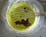 抹茶と小倉の蒸しケーキ♪作り方5写真