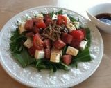 スパムと豆腐と水菜のさっぱりサラダ★作り方4写真