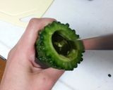 私の、ゴーヤを使う時作り方3写真