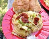 山ご飯!フライパンひとつ3分速攻パスタ弐作り方8写真