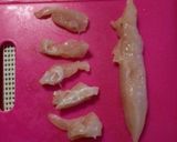 ささみ,大葉,チーズの餃子の皮巻♡作り方3写真
