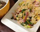 スイスチャードのヘルシー炒飯作り方5写真
