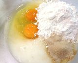 山芋入り♪ぷりぷり海老と豚肉のお好み焼き作り方2写真