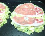 山芋入り♪ぷりぷり海老と豚肉のお好み焼き作り方4写真