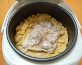 タイ米で作るタケノコご飯　カオマンガイ風作り方11写真