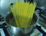 鮭とほうれん草のクリームパスタ作り方4写真