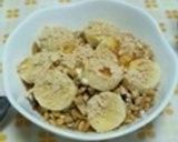 朝食♪バナナヨーグルト＊きなこメープル作り方3写真