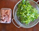 旨味たっぷり♫スパムと豆苗の煮浸し作り方1写真