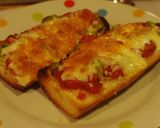 枝豆とトマトのバケットピザ作り方7写真