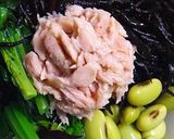 ポン酢だけ＊ひじき枝豆ツナほうれん草作り方2写真