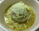 スパムスタッフドオニオンのグラタンスープ作り方15写真