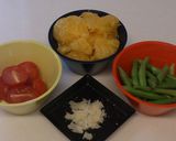 トマト＆甘夏＆いんげんのサラダ作り方1写真