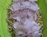 豚バラもやし蒸し（単身用）作り方3写真