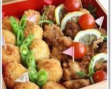 運動会のお弁当(小学校)＊2013作り方3写真