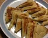 油揚げと梅と大葉とチーズの挟み焼き＊作り方3写真