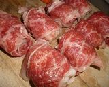 チーズ入り肉巻きポテトのカレー作り方3写真
